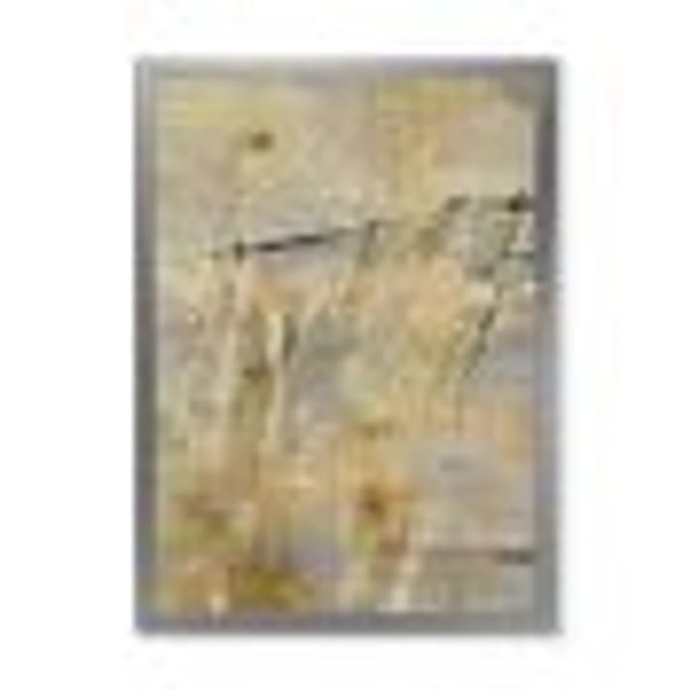 Geometric Cream Block II  Wall Art