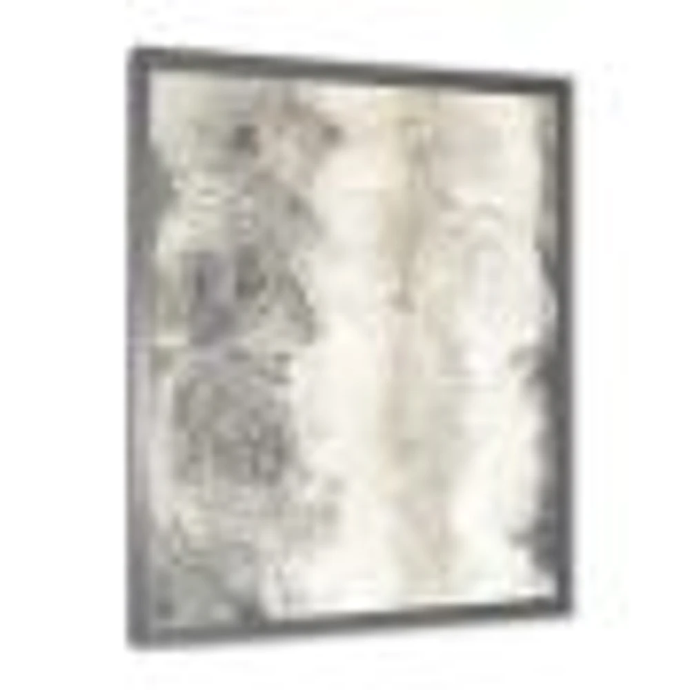 Gray Circles I Canvas Wall Art