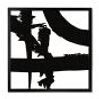 Black and White Crossing Paths I Canvas
