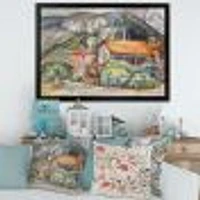 Greek Landscape off The Coast of Aegean Sea  Wall Art