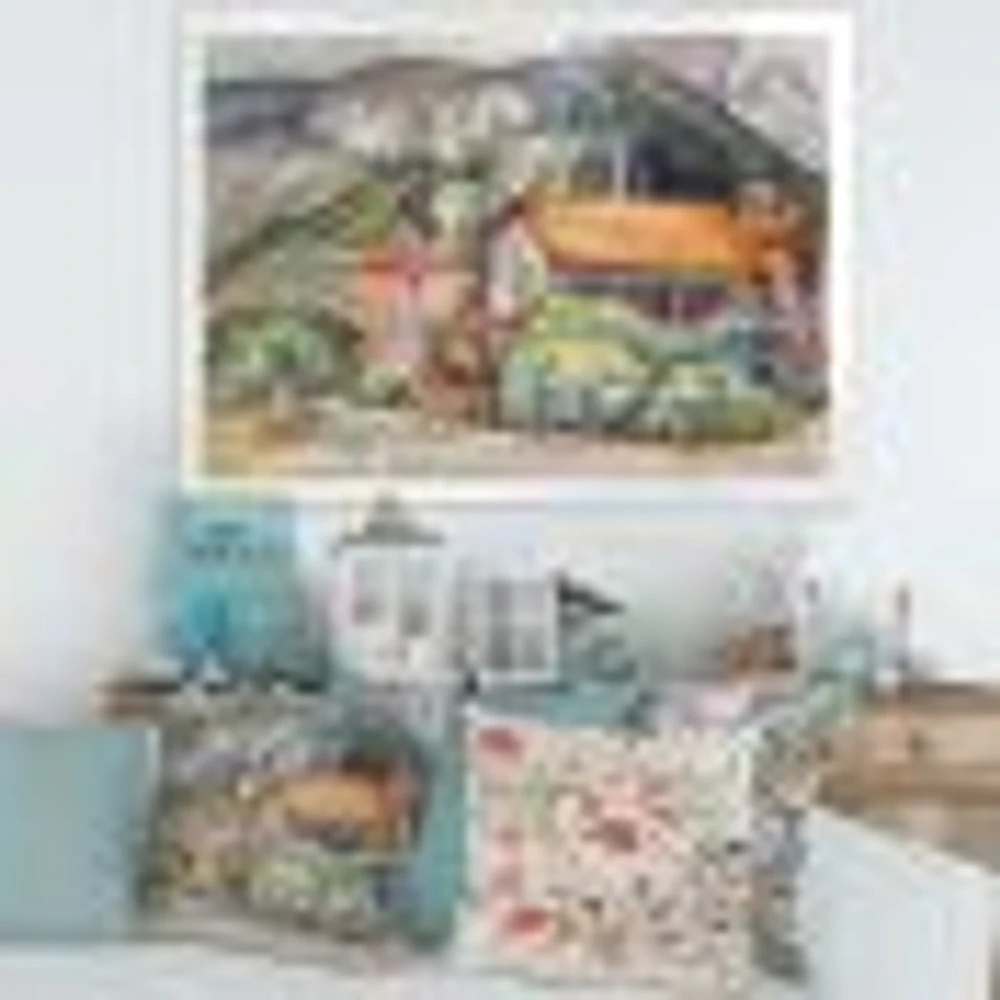 Greek Landscape off The Coast of Aegean Sea  Wall Art