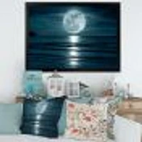 Super Moon Over The Sea I  Wall Art