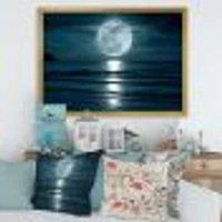 Super Moon Over The Sea I  Wall Art