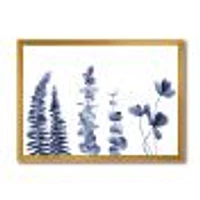 Navy Blue Eucalyptus I Wall Art