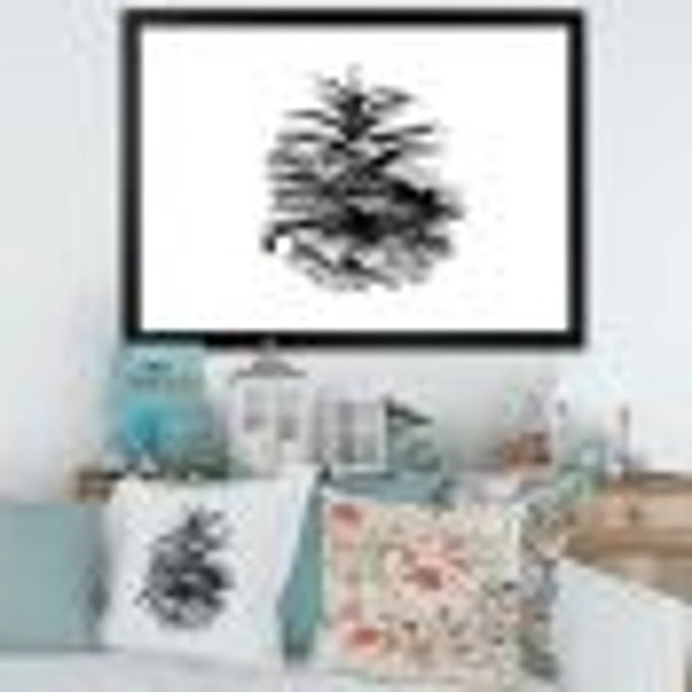 Conifer Cone Monochrome Wall Art