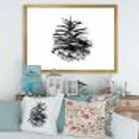Conifer Cone Monochrome Wall Art