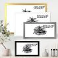 Conifer Cone Monochrome Wall Art