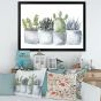 Cactus and Succulent House Plants I  Wall Art