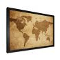 Ancient Map of The World V Canvas Wall Art