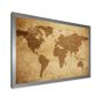Ancient Map of The World V Canvas Wall Art