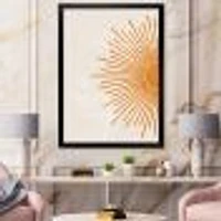 Orange Sun Print I  Canvas Wall Art
