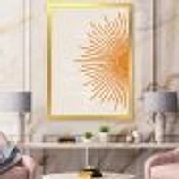 Orange Sun Print I  Canvas Wall Art