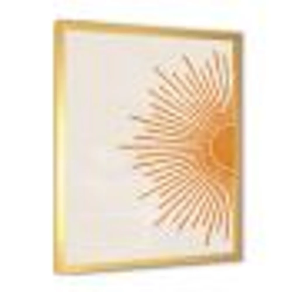 Orange Sun Print I  Canvas Wall Art