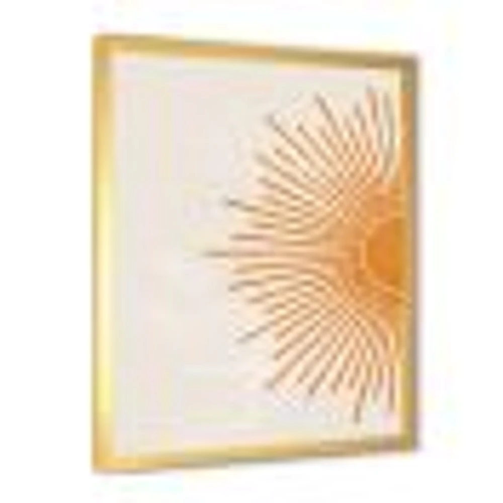 Orange Sun Print I  Canvas Wall Art