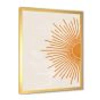 Orange Sun Print I  Canvas Wall Art