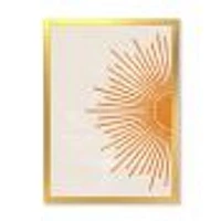 Orange Sun Print I  Canvas Wall Art