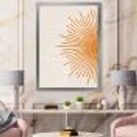 Orange Sun Print I  Canvas Wall Art