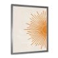 Orange Sun Print I  Canvas Wall Art