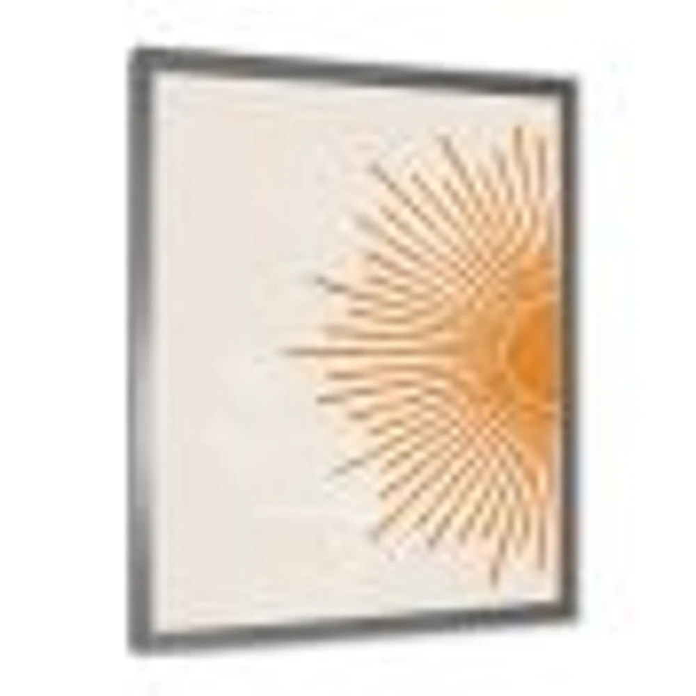 Orange Sun Print I  Canvas Wall Art
