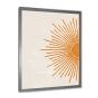 Orange Sun Print I  Canvas Wall Art