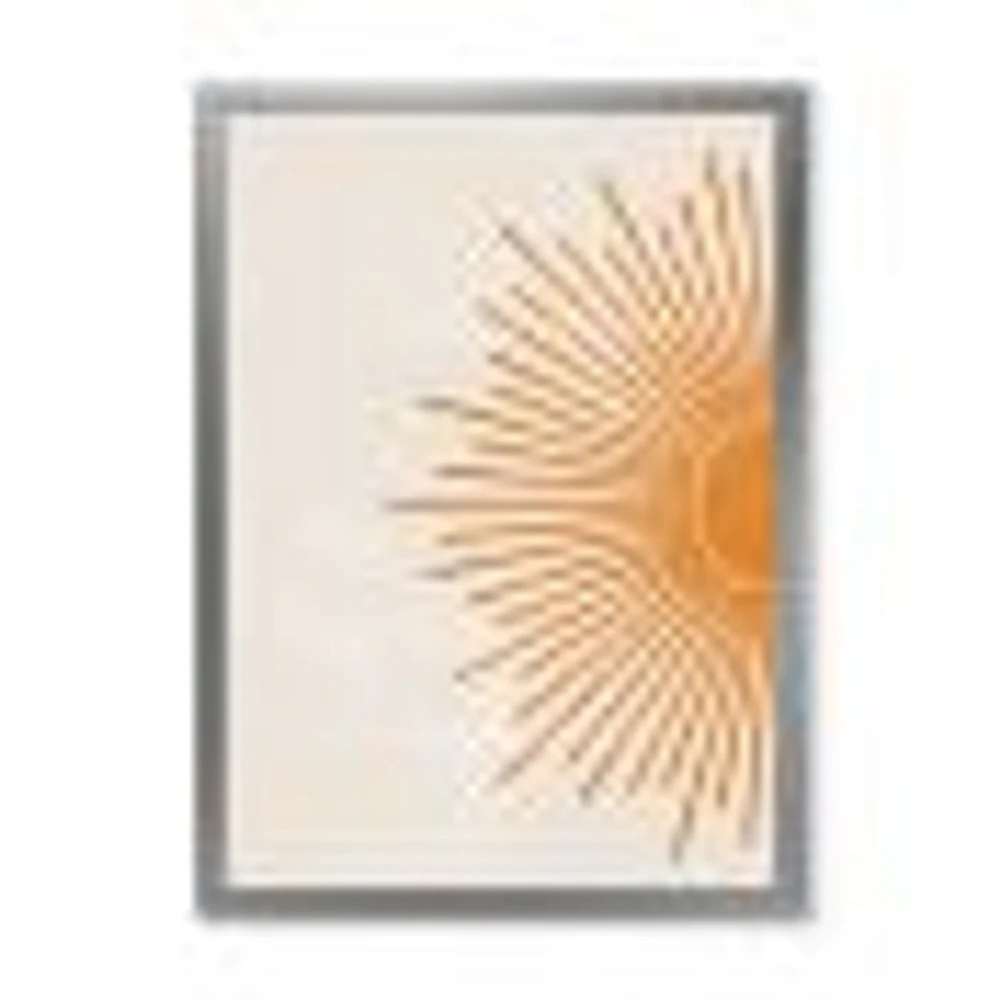 Orange Sun Print I  Canvas Wall Art