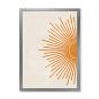 Orange Sun Print I  Canvas Wall Art