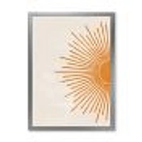 Orange Sun Print I  Canvas Wall Art