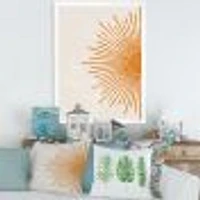 Orange Sun Print I  Canvas Wall Art