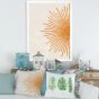 Orange Sun Print I  Canvas Wall Art