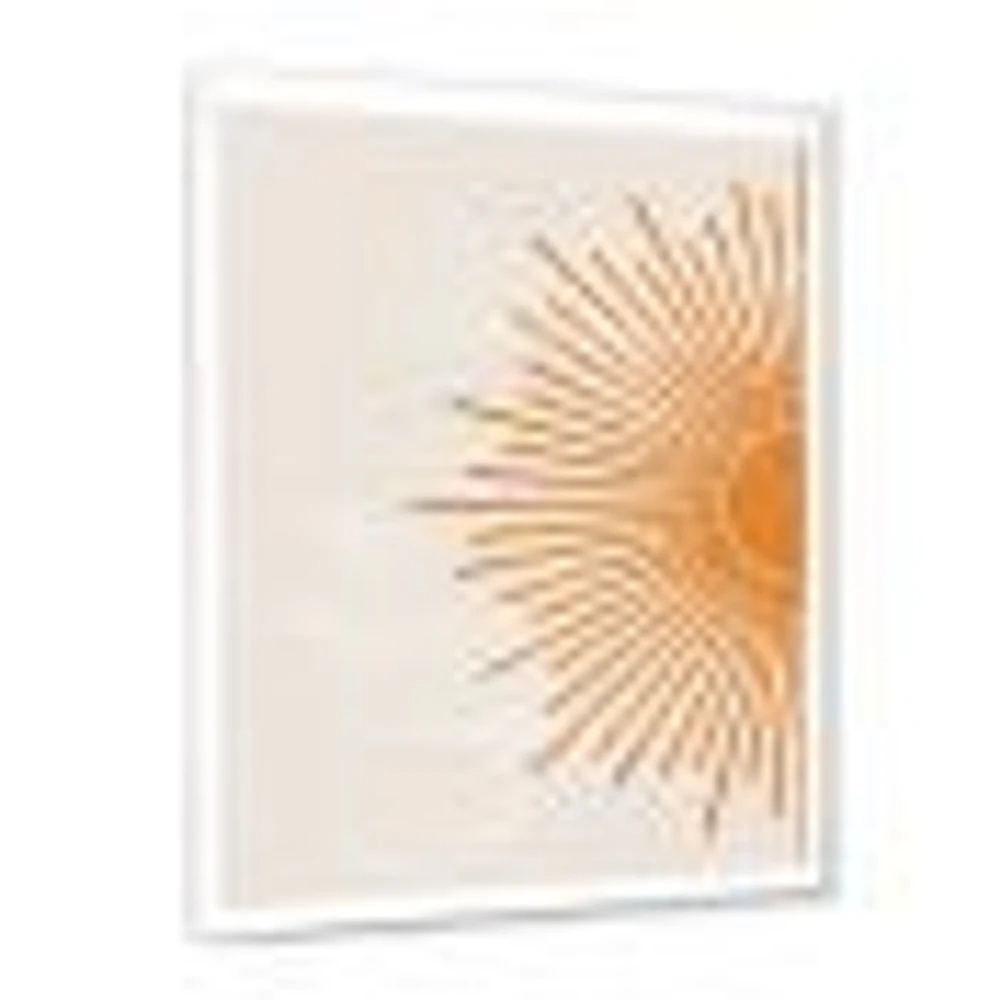 Orange Sun Print I  Canvas Wall Art