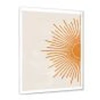 Orange Sun Print I  Canvas Wall Art