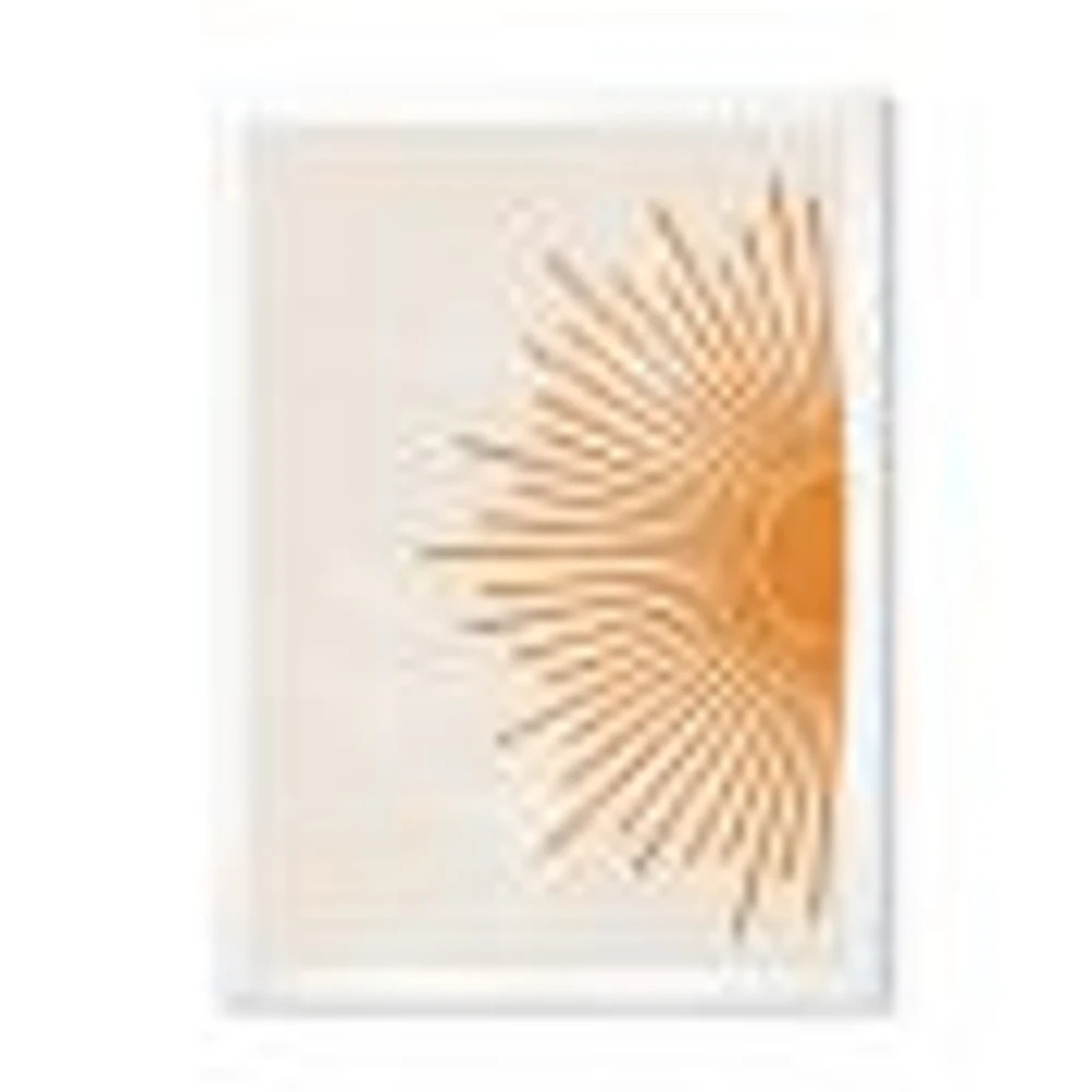 Orange Sun Print I  Canvas Wall Art