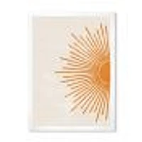 Orange Sun Print I  Canvas Wall Art