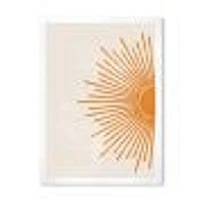 Orange Sun Print I  Canvas Wall Art