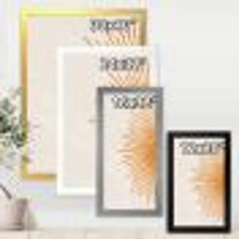 Orange Sun Print I  Canvas Wall Art