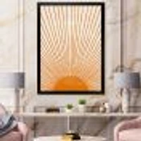 Orange Sun Print III  Wall Art
