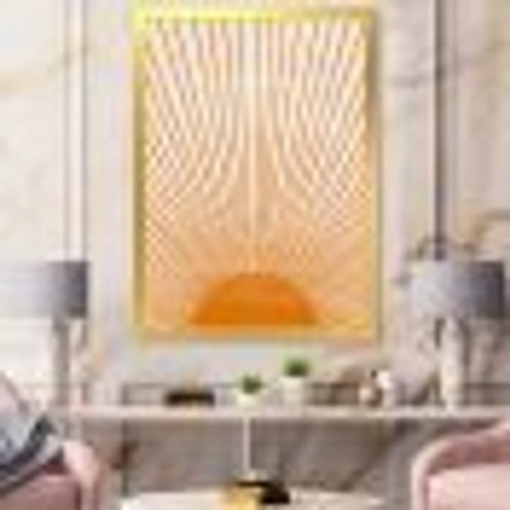 Orange Sun Print III  Wall Art