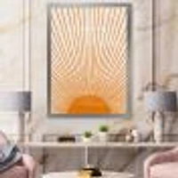 Orange Sun Print III  Wall Art