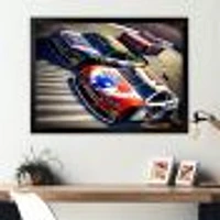 American Race Car Framed Wall Art