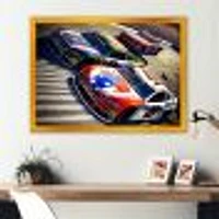 American Race Car Framed Wall Art