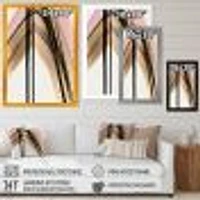 Minimalism Pink And Gold Cubic Fusion V Wall Art