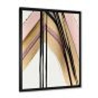 Minimalism Pink And Gold Cubic Fusion IX Wall Art