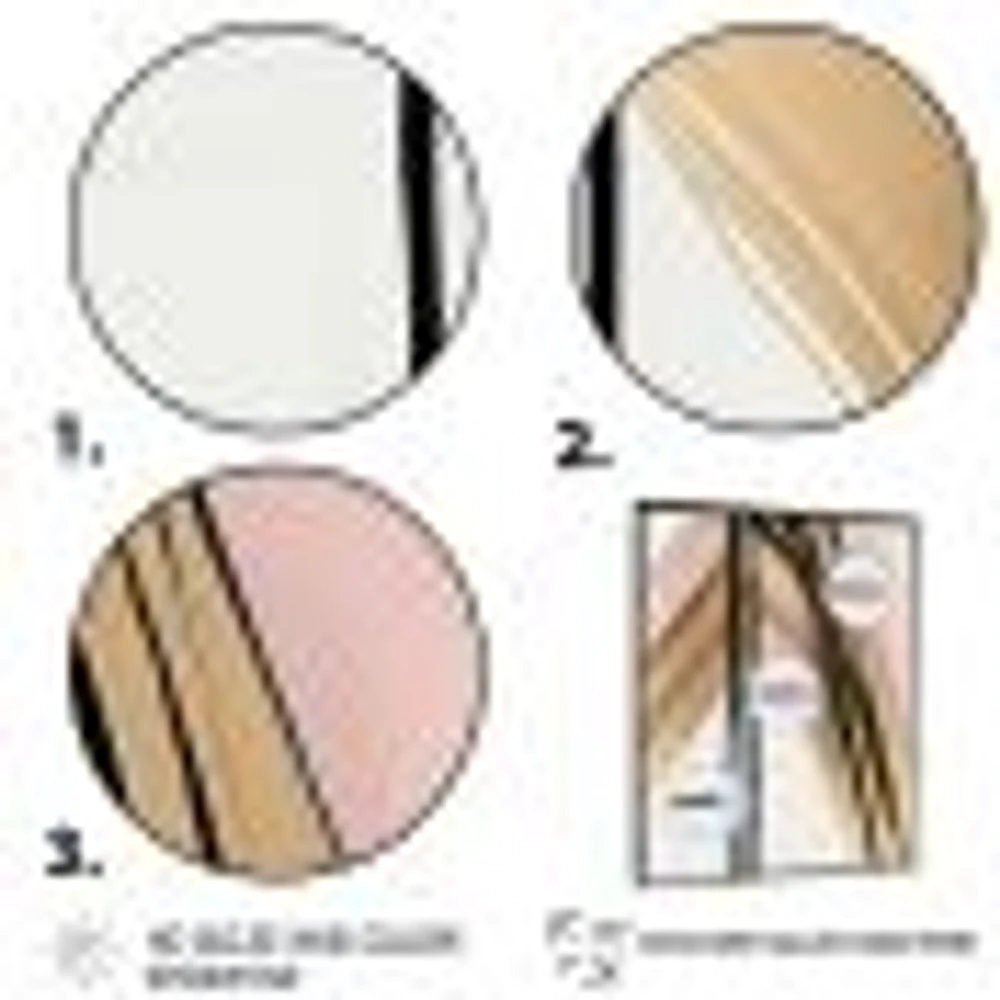 Minimalism Pink And Gold Cubic Fusion IX Wall Art