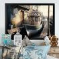 Rustic Port With A Fishing Boat IV Wall Art