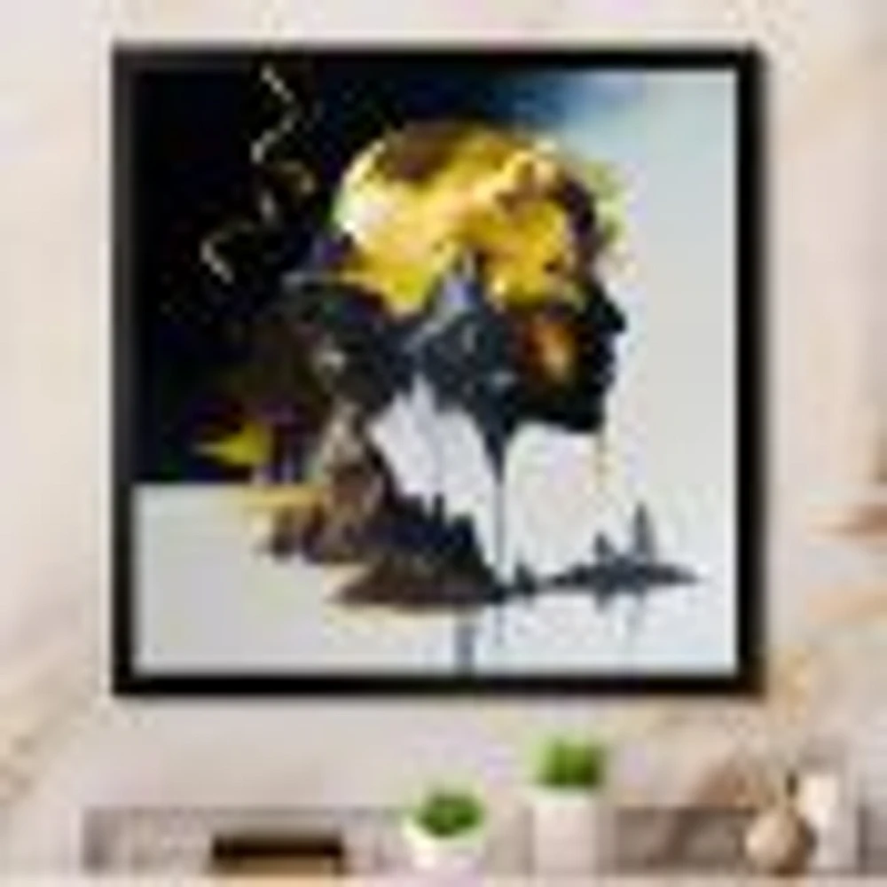 Double Explosure Of Man Dream Wall Art