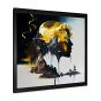 Double Explosure Of Man Dream Wall Art