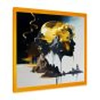 Double Explosure Of Man Dream Wall Art