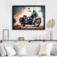Motorcycle Parked The Desert I Wall Art