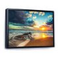 Beautiful Cloudscape over the Sea Canvas Art Print