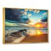 Beautiful Cloudscape over the Sea Canvas Art Print